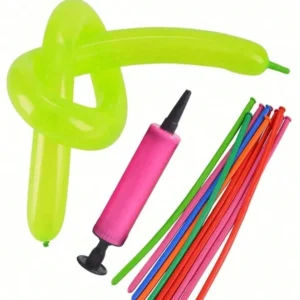 1Pc Balloon Pump Balloon Inflator Hand Push Air Pump Portable Plastic BalloonUK.