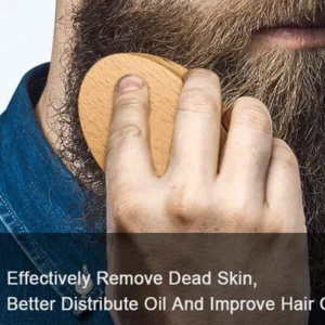 Boar Bristle Beard Brush Moustache Wood Palm Soft Round Handle Mens beardBrush1.